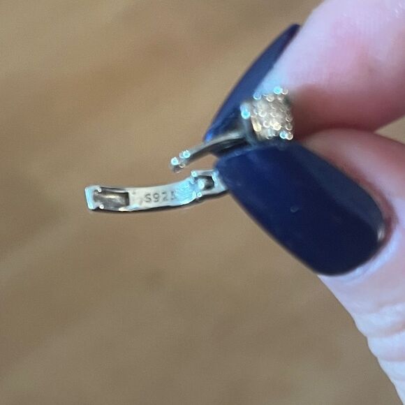 The Serpentine Earring in 925 and cubic zirconia - Picture 9 of 11